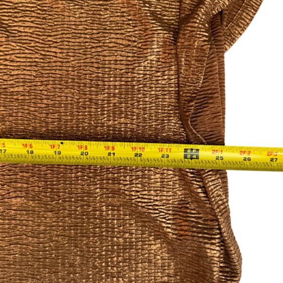 Seven7 Cooper Gold Metallic Kimono Short Sleeve Top Size 2X - Picture 10 of 10